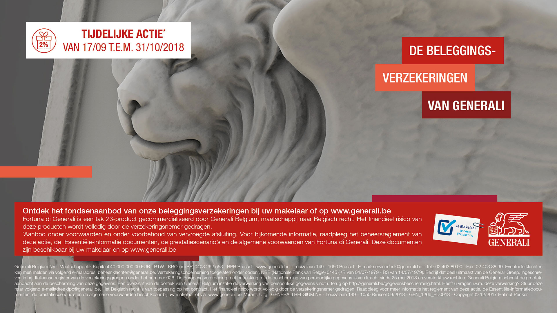 Taksactie tot 31/10/2018